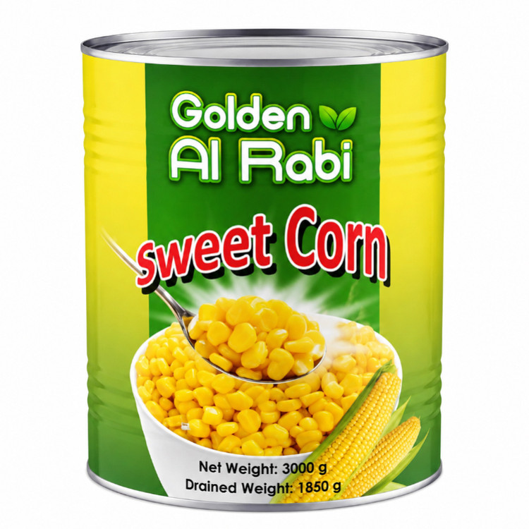 کنسرو ذرت شیرین گلدن الربیع Golden Al Rabie (قوطی ۳ کیلویی)