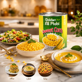 کنسرو ذرت شیرین گلدن الربیع Golden Al Rabie (قوطی ۳ کیلویی)