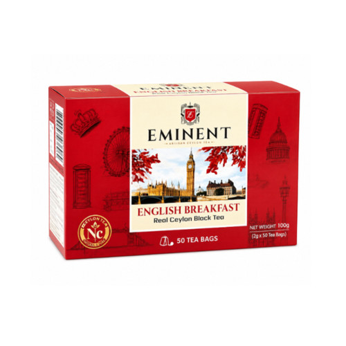 چای تی بگ امیننت Eminent مدل صبحانه انگلیسی English Breakfast ( پاکت 50 عددی )