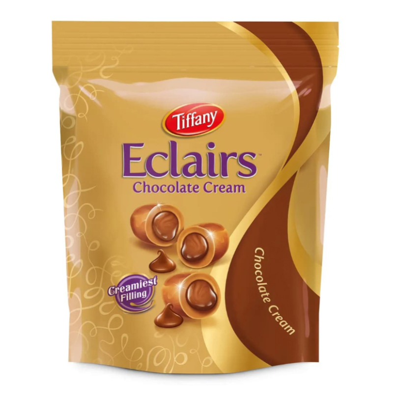 تافی مغزدار شکلاتی تیفانی Tiffany مدل Eclairs (۵۰۰ گرم)