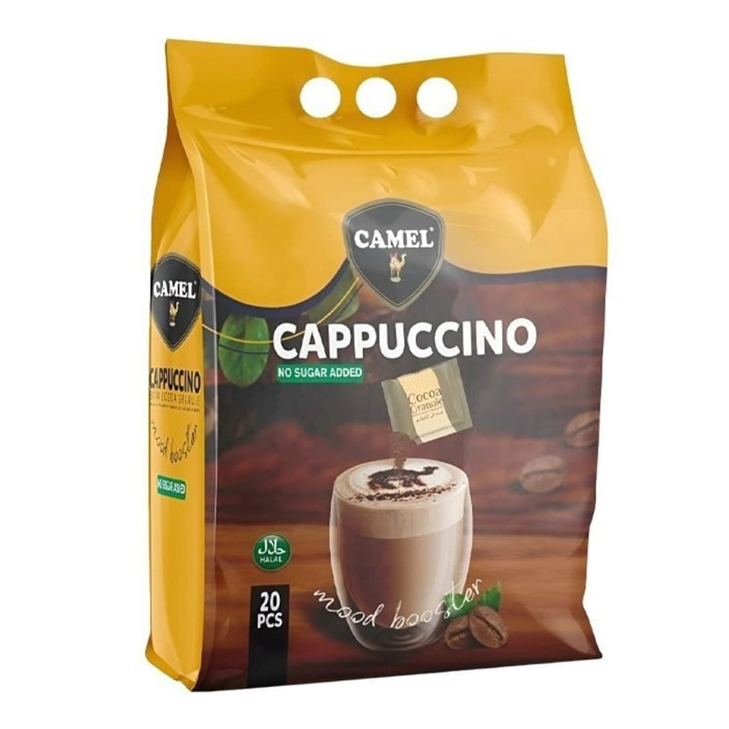 کاپوچینو کمل Camel مدل بدون شکر اضافه No Added Sugar ( بسته 20 عددی )