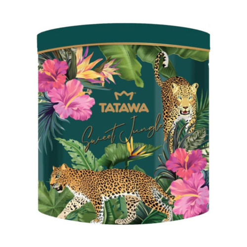 بیسکوئیت و کوکی میکس تاتاوا Tatawa مدل Sweet Jungle ( قوطی فلزی ۴۳۰ گرمی )