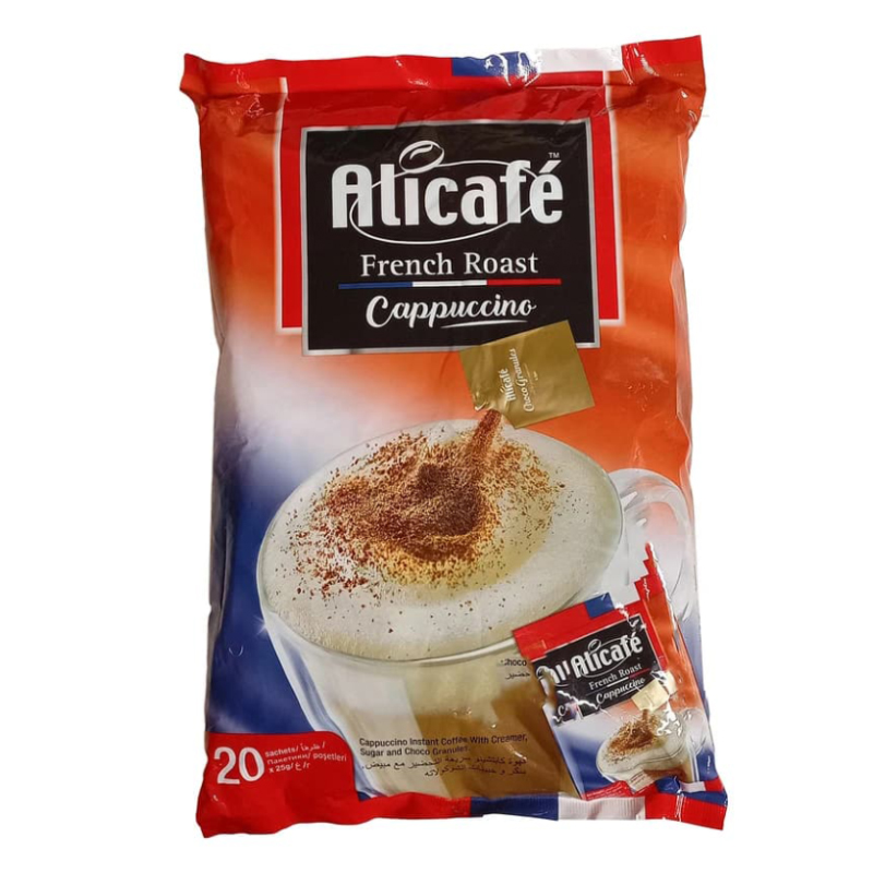 کاپوچینو علی کافی Ali Cafe مدل فرنچ رست French Roast (بسته ۲۰ عددی)