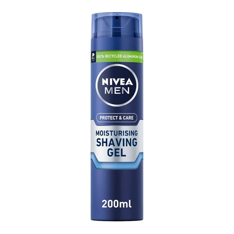 ژل اصلاح مرطوب کننده مردانه نیوآ NIVEA مدل Protect & Care (۲۰۰  میل )