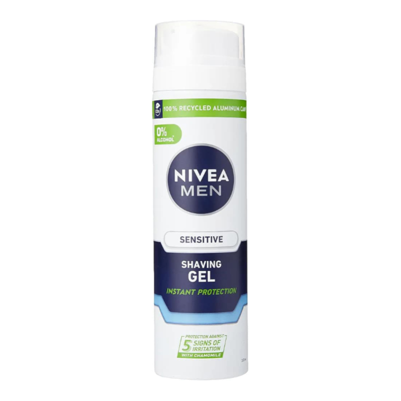 ژل اصلاح مردانه نیوآ NIVEA مدل Sensitive مناسب پوست حساس (۲۰۰  میل )