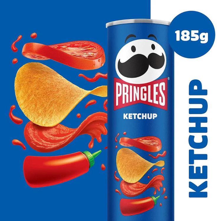 چیپس پرینگلز Pringles با طعم کچاپ Ketchup ( 165 گرم )