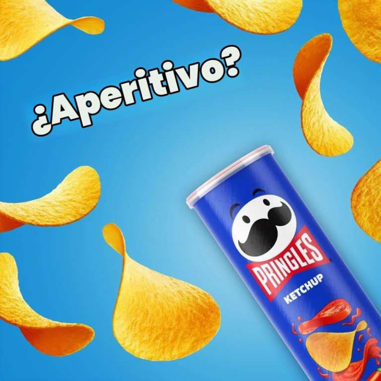 چیپس پرینگلز Pringles با طعم کچاپ Ketchup ( 165 گرم )