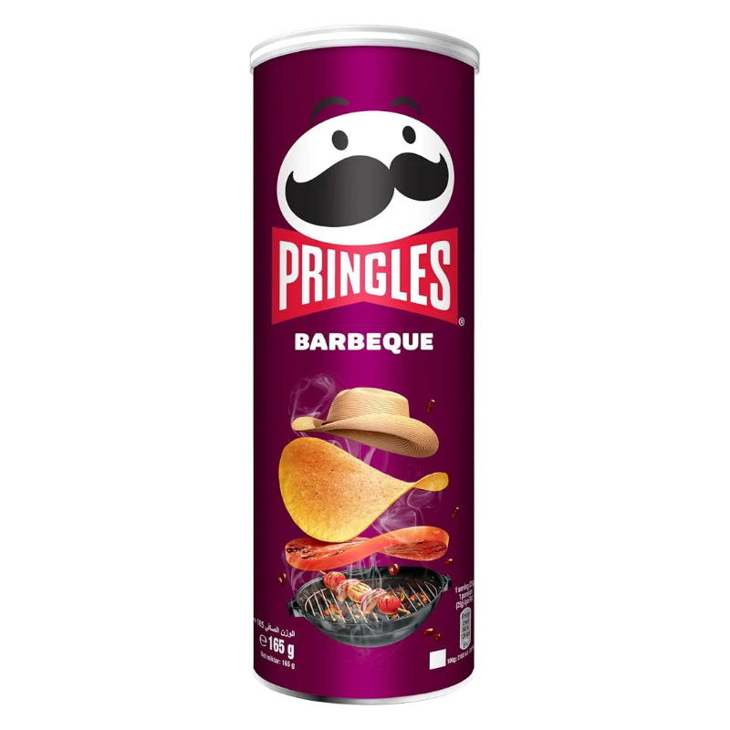 چیپس پرینگلز Pringles با طعم باربیکیو Barbeque ( 165 گرم )