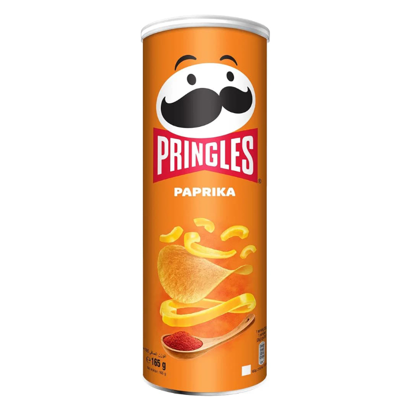 چیپس پرینگلز Pringles با طعم پاپریکا Paprika  ( 165 گرم )