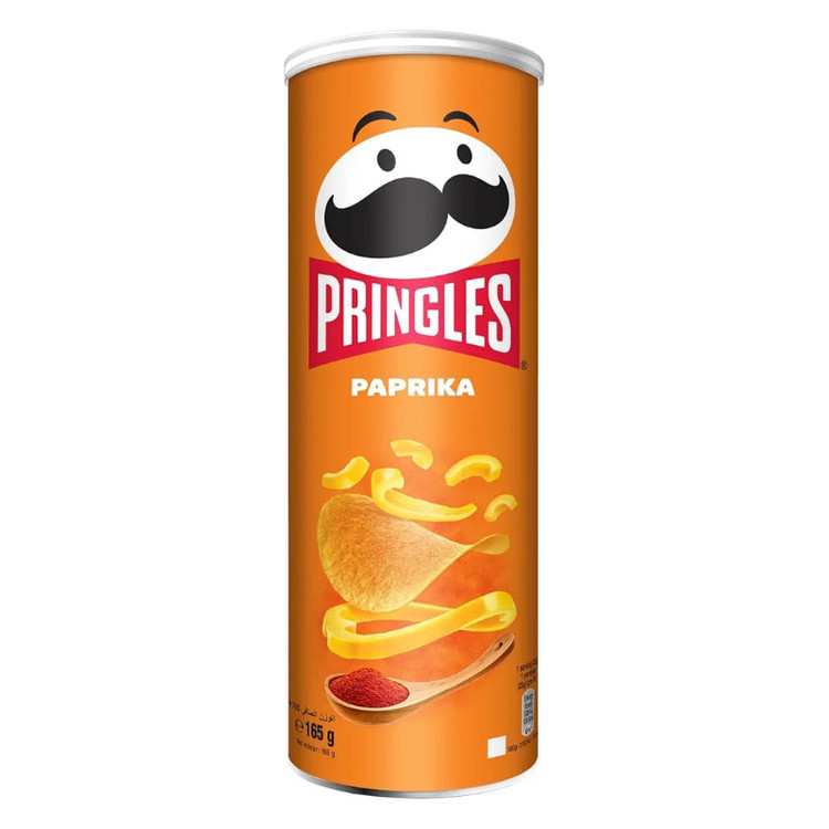 چیپس پرینگلز Pringles با طعم پاپریکا Paprika ( 165 گرم )