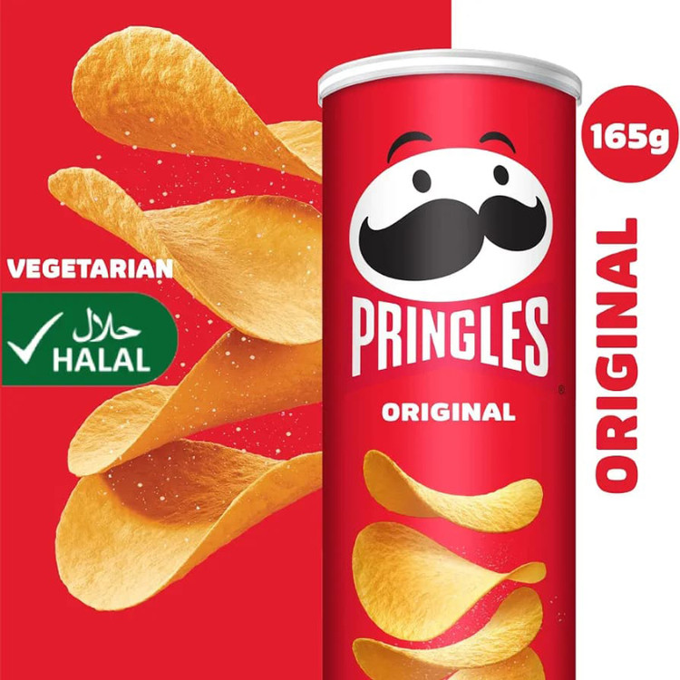 چیپس پرینگلز Pringles با طعم اورجینال Original ( 165 گرم )