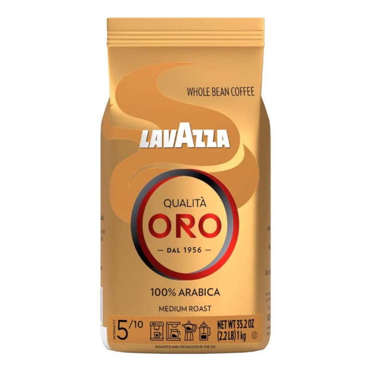 دانه قهوه لاوازا Lavazza مدل Qualita ORO ( پاکت یک کیلویی )