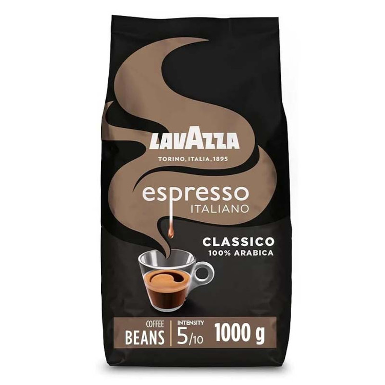 دانه قهوه لاوازا Lavazza مدل Espresso Italiano Classico ( پاکت یک کیلویی )