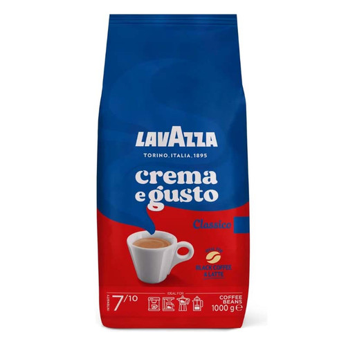 دانه قهوه لاوازا Lavazza مدل Crema e Gusto Classico ( پاکت یک کیلویی )