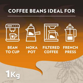 دانه قهوه لاوازا Lavazza مدل Crema e Gusto Tradizione Italiana ( پاکت یک کیلویی )
