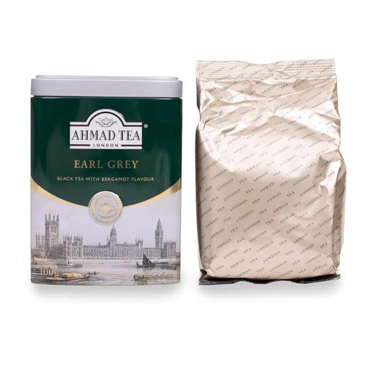 چای احمد Ahmad مدل ارل گری Earl Grey ( قوطی فلزی 200 گرمی )