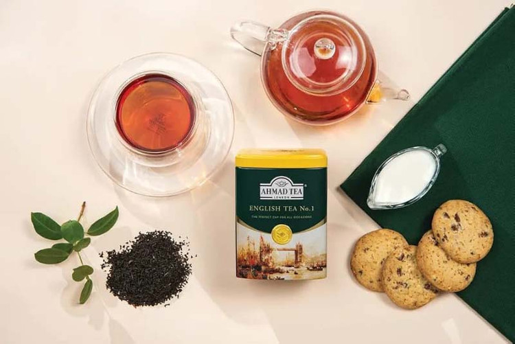 چای احمد Ahmad مدل انگلیسی شماره یک English Tea No.1 ( قوطی فلزی 200 گرمی )