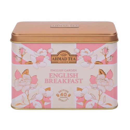 چای تی بگ احمد Ahmad مدل صبحانه انگلیسی English Breakfast ( جعبه فلزی ۴۰ عددی )