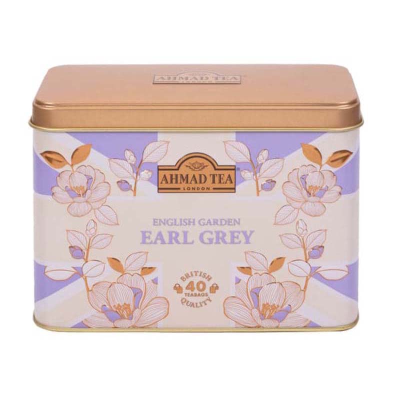 چای تی بگ احمد Ahmad مدل ارل گری Earl Grey ( جعبه فلزی ۴۰ عددی )