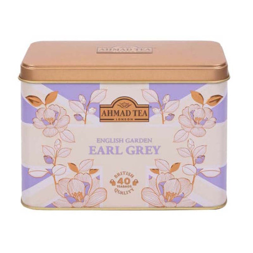 چای تی بگ احمد Ahmad مدل ارل گری Earl Grey ( جعبه فلزی ۴۰ عددی )