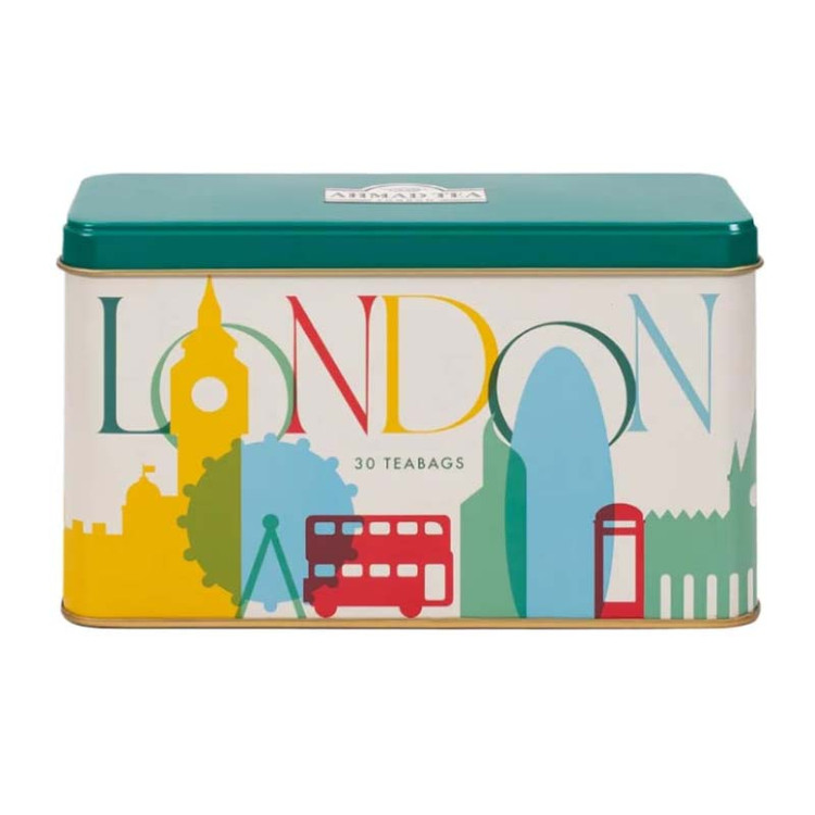 چای تی بگ احمد Ahmad مدل London ( جعبه فلزی 30 عددی )
