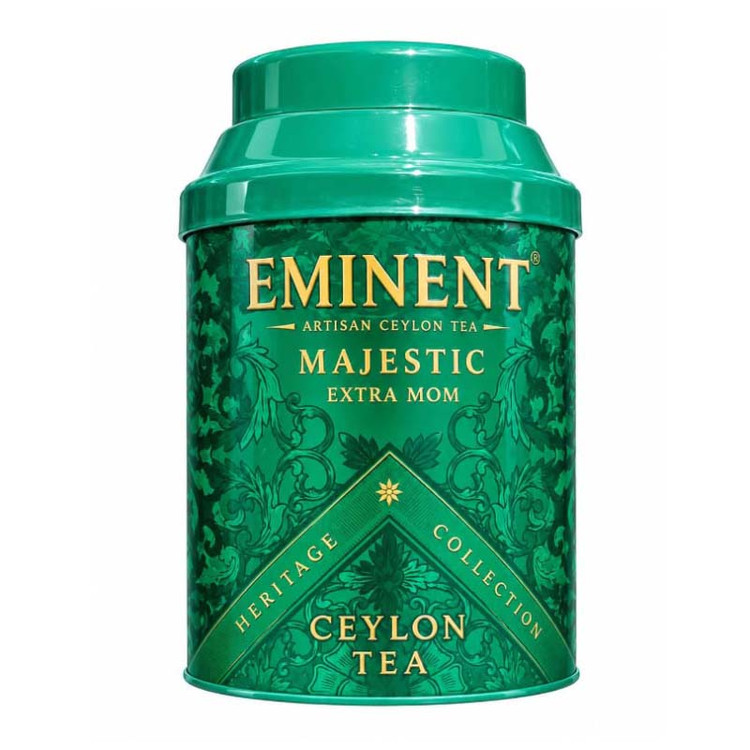 چای سیاه امیننت Eminent مدل هل دار Majestic Extra MOM ( قوطی فلزی 150 گرمی )