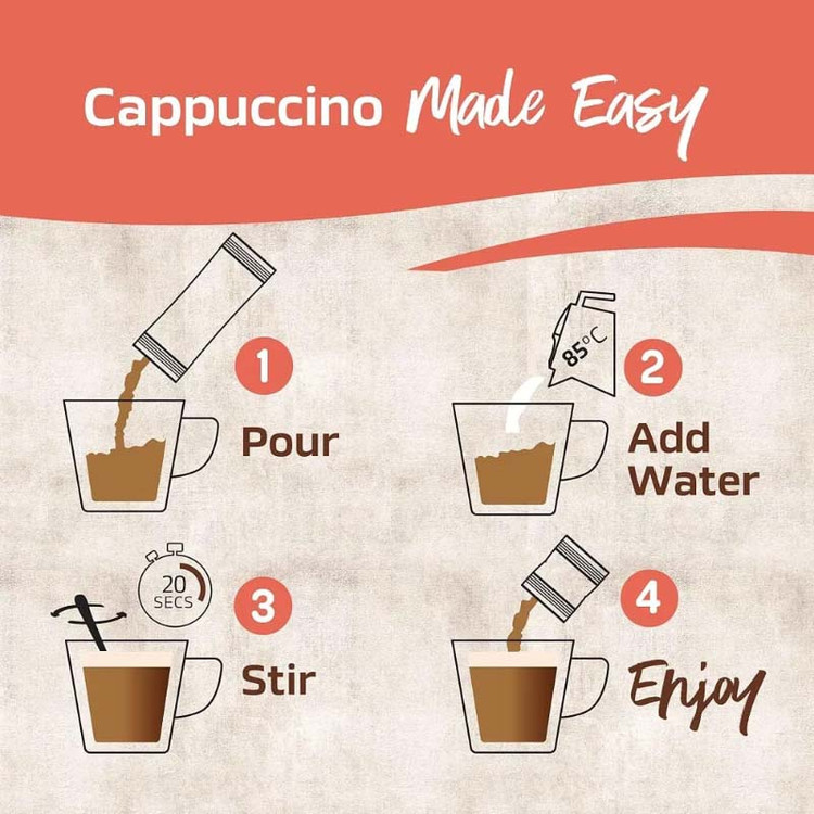 کاپوچینو نسکافه Nescafe Cappuccino ( بسته ۲۰ عددی )