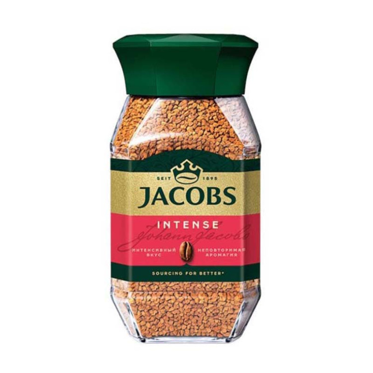 قهوه فوری جاکوبز Jacobs مدل اینتنس Intense ( شیشه 95 گرمی )