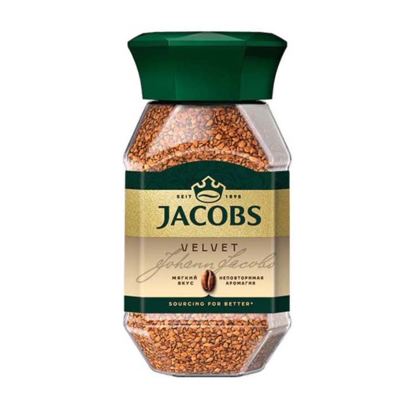 قهوه فوری جاکوبز Jacobs مدل ولوت Velvet ( شیشه 95 گرمی )