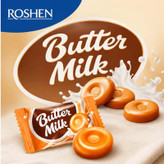 آبنبات شیری کاراملی روشن Roshen مدل Butter Milk ( بسته یک کیلویی )