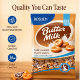 آبنبات شیری کاراملی روشن Roshen مدل Butter Milk ( بسته یک کیلویی )