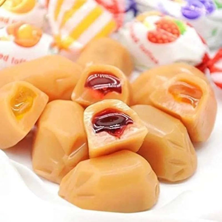تافی مغزدار میوهای روشن Roshen مدل مینکی بینکی Minky Binky ( بسته یک کیلویی )