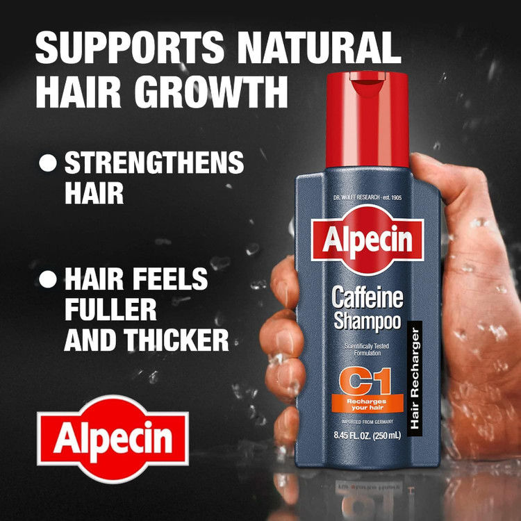 شامپو ضد ریزش آلپسین Alpecin مدل سی وان کافئین دار C1 Coffein