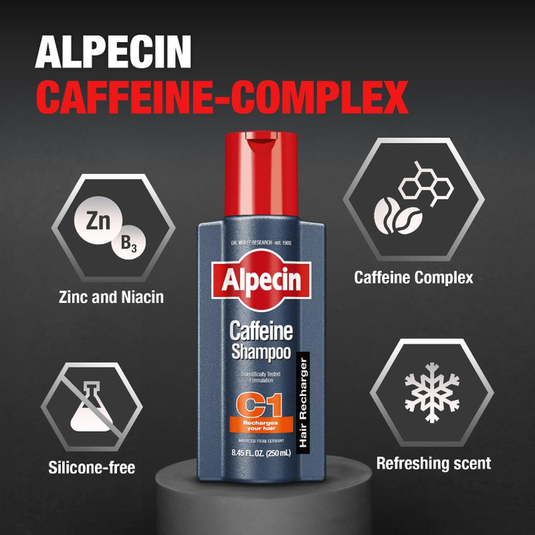 شامپو ضد ریزش آلپسین Alpecin مدل سی وان کافئین دار C1 Coffein