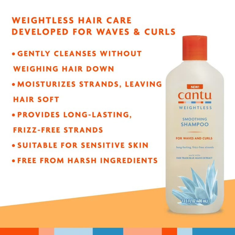 شامپو آگاوه کنتو Cantu کالکشن جدید Weightless Smoothing