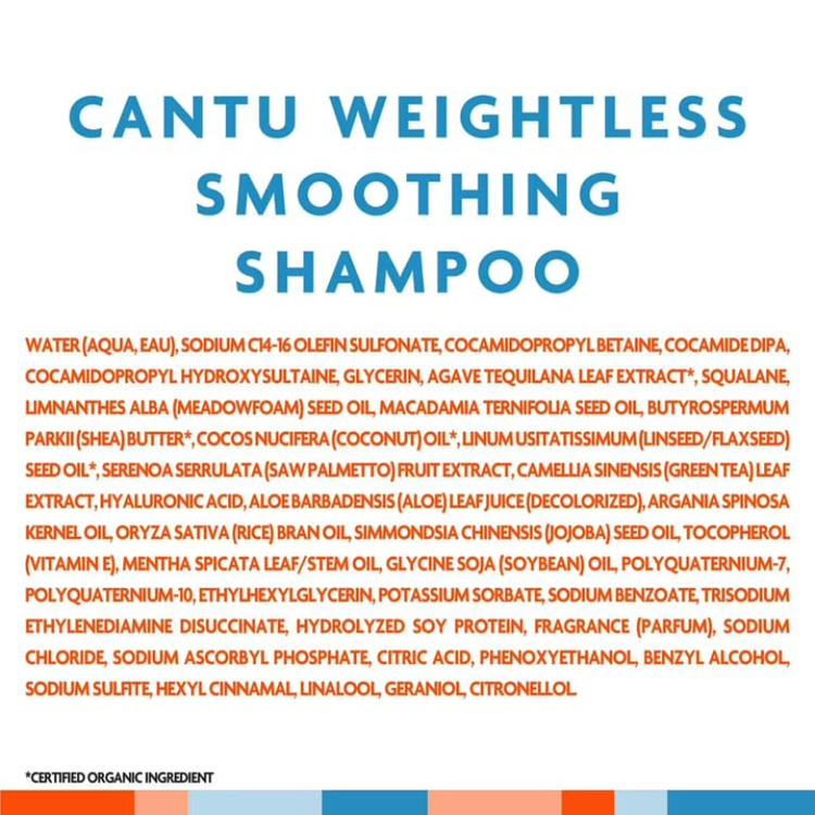 شامپو آگاوه کنتو Cantu کالکشن جدید Weightless Smoothing