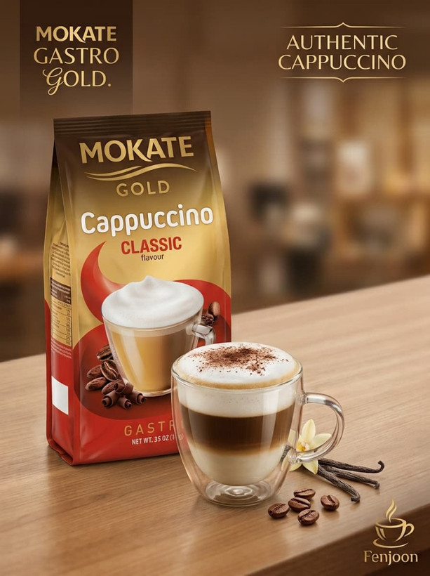 کاپوچینو گلد موکاته Mokate مدل کلاسیک Classic ( بسته یک کیلویی )