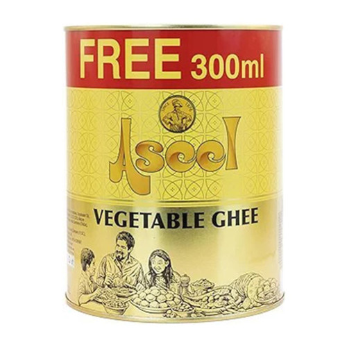 روغن جامد نباتی اصیل Aseel ( قوطی 2.3 کیلوگرم )