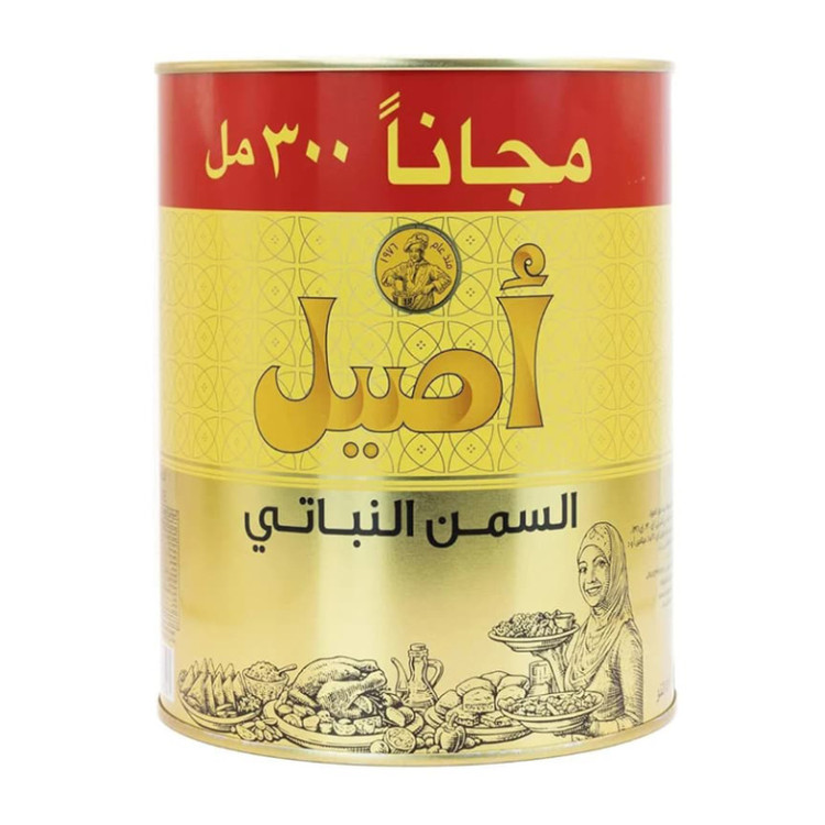 روغن جامد نباتی اصیل Aseel ( قوطی 2.3 کیلوگرم )