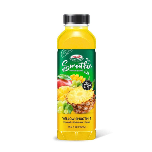 نوشیدنی اسموتی زرد نوان Nawon Yellow Smoothie با طعم آناناس ، انگور سفید ، انبه ( 500 میل )